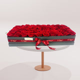 60 Red Rose flower box