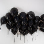 Onyx Black Helium Ceiling Balloons x 25