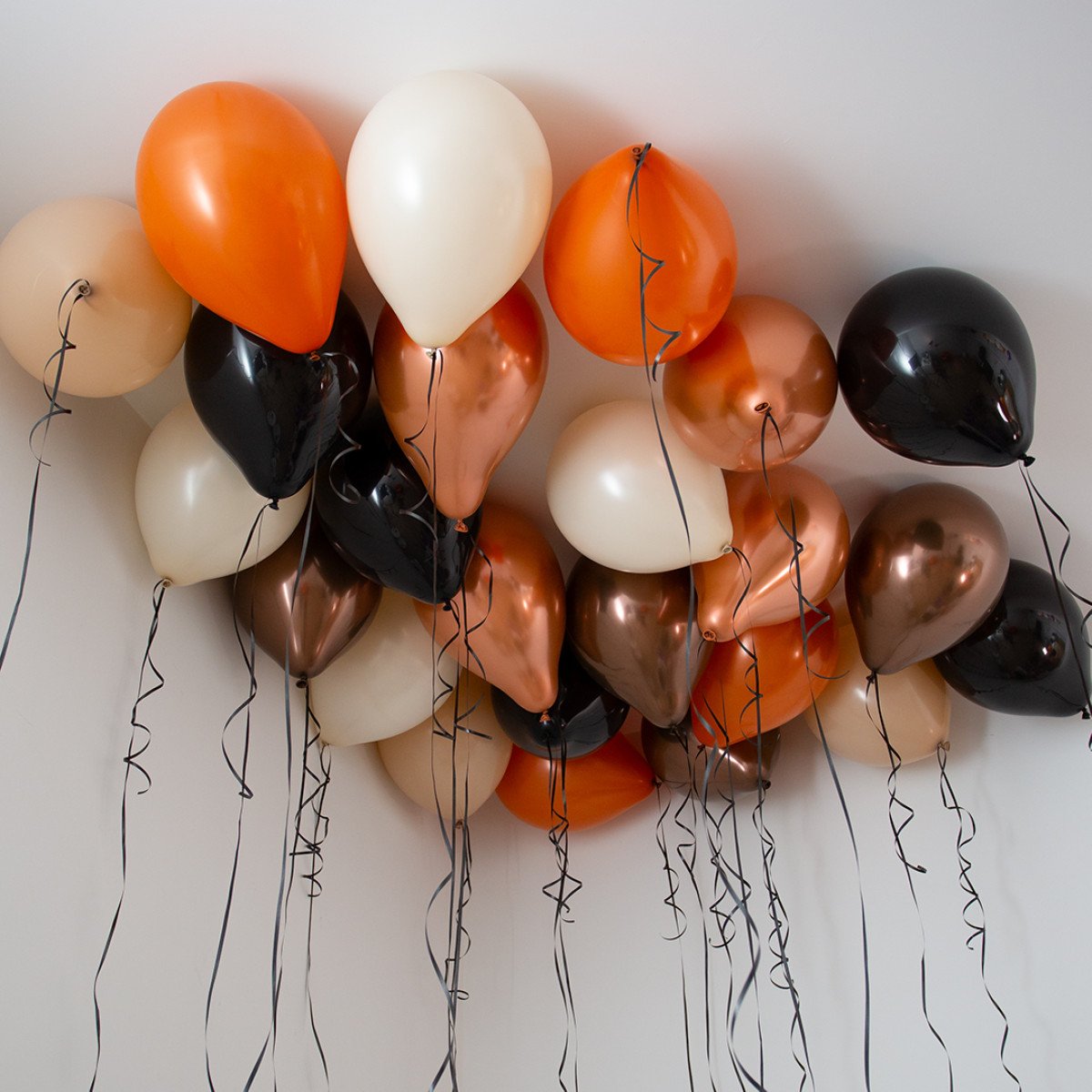 Pumpkin Spice Halloween Helium Ceiling Balloons x 25