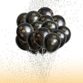 21 Black Fire Works Designed Balloon