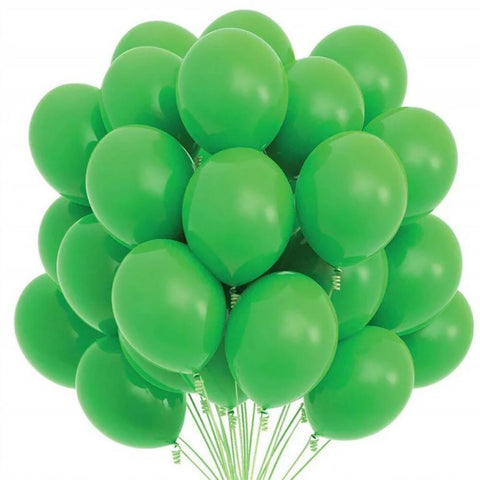 25 Green Color Helium balloon