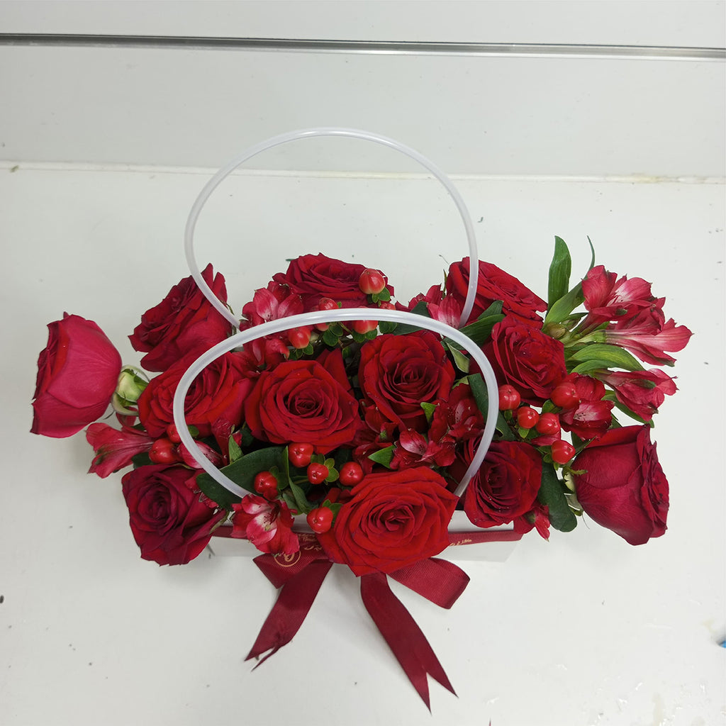 Valentine's Day Special Red Rose Basket