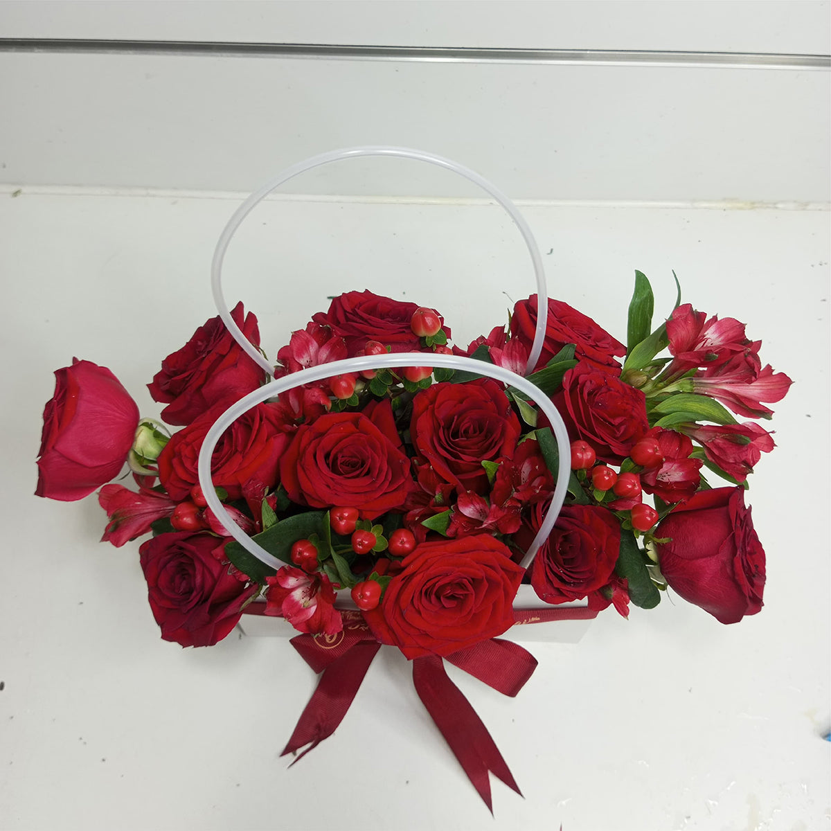 Valentine's Day Special Red Rose Basket