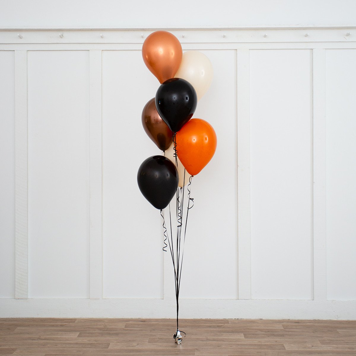 Pumpkin Spice Halloween Party Helium Latex Balloon Bunch