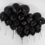 Onyx Black Helium Ceiling Balloons x 25