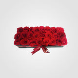 24 Red Rose Flower Box