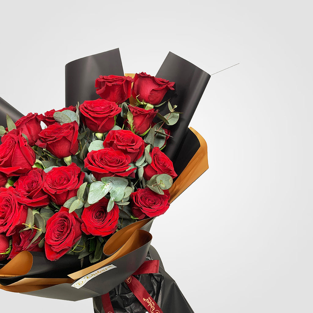 20 Red Rose Flower Bouquet