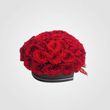 Heart Shaped with Red Rose Flower Box