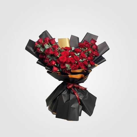 51 Red Roses with Glorious Arrangment