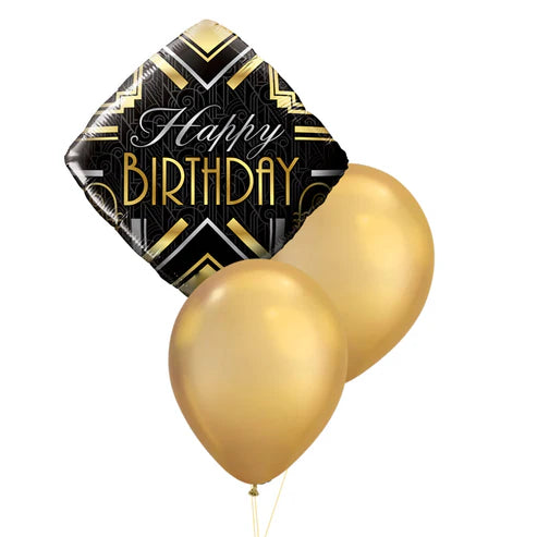 Art Deco Birthday Balloon Table Centerpiece