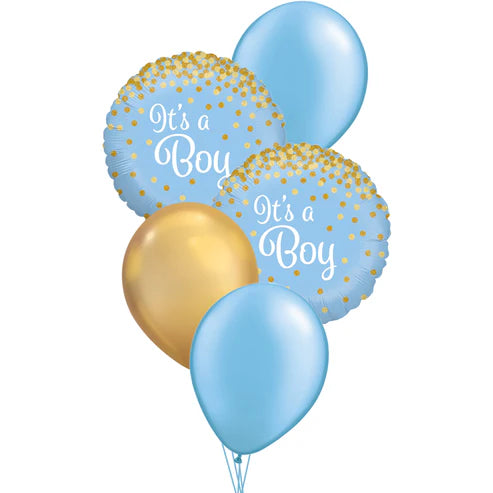 Baby Boy Blue & Gold Collection Floor Bouquet