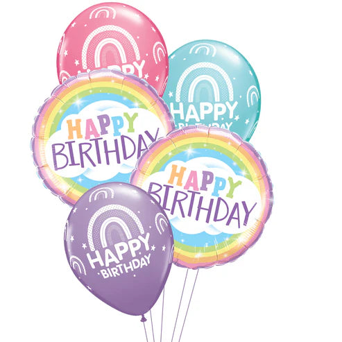Birthday Rainbow Balloon Floor Bouquet