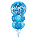 Blue Birthday Sparkles Balloons