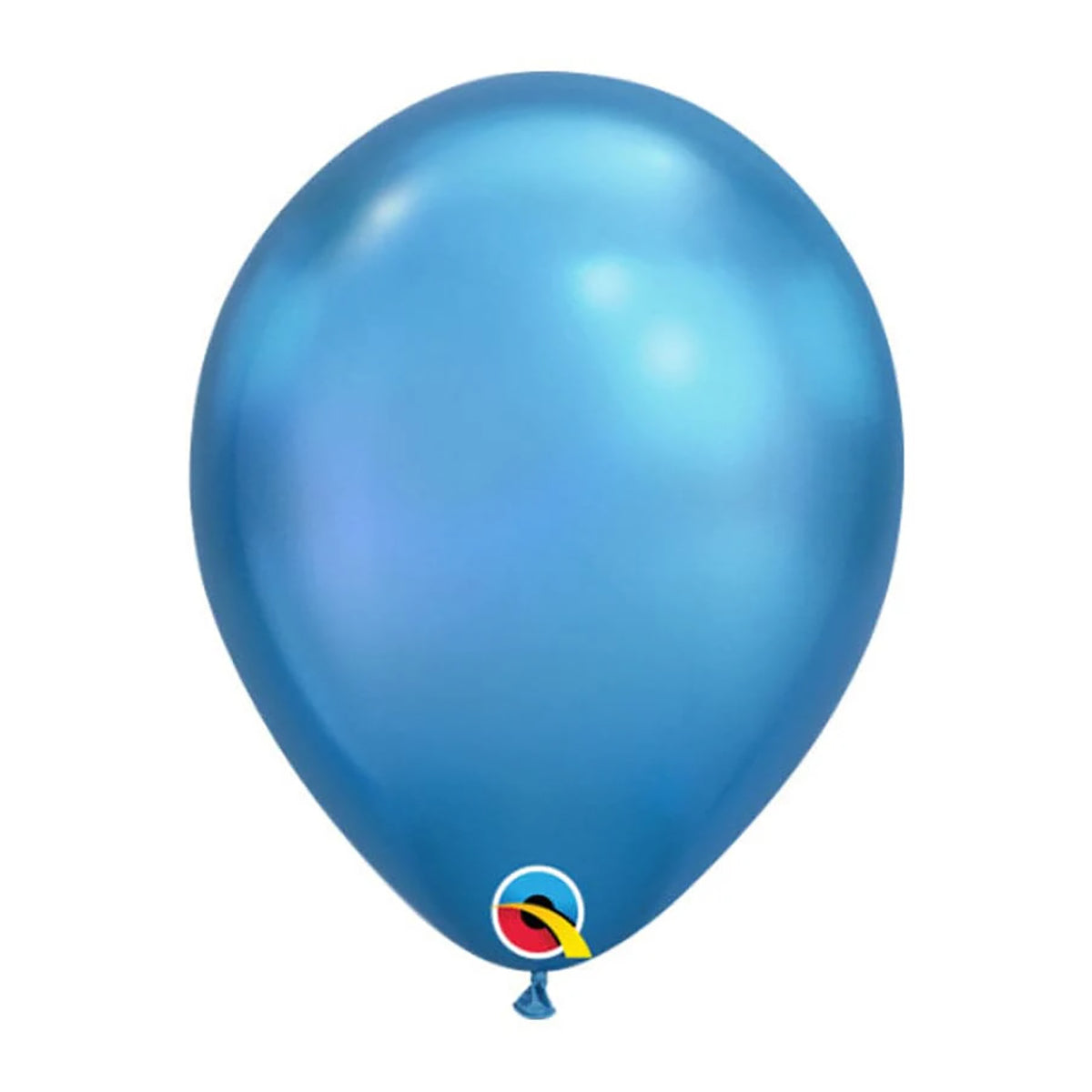 Chrome Blue Rubber Balloon