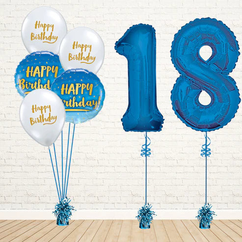  Classic Any Two Blue Number Birthday Set