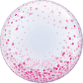 Confetti Bubble Balloon - Pink