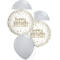Confetti Gold Birthday Balloon Floor Bouquet
