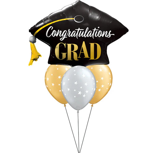 Congratulations Grad Cap Balloon Floor Bouquet