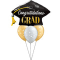Congratulations Grad Cap Balloon Floor Bouquet
