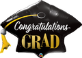 Congratulations Grad Cap Single Foil Balloon