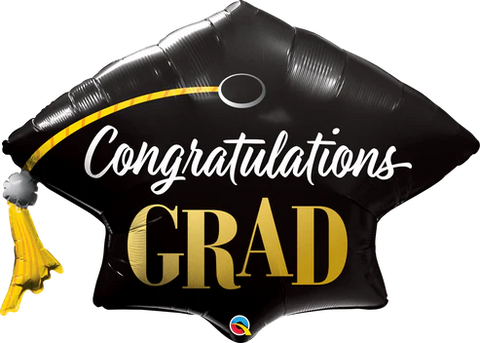 Congratulations Grad Cap Single Foil Balloon