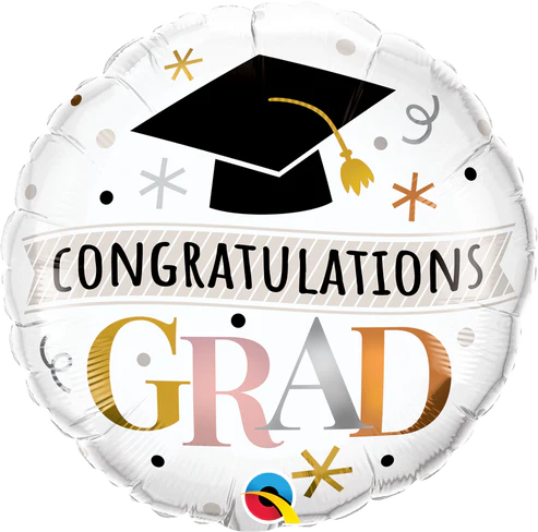 Congratulations Grad Rose Gold Single Foil Balloon