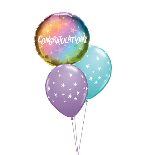 Congratulations Ombre Balloon Table Centerpiece