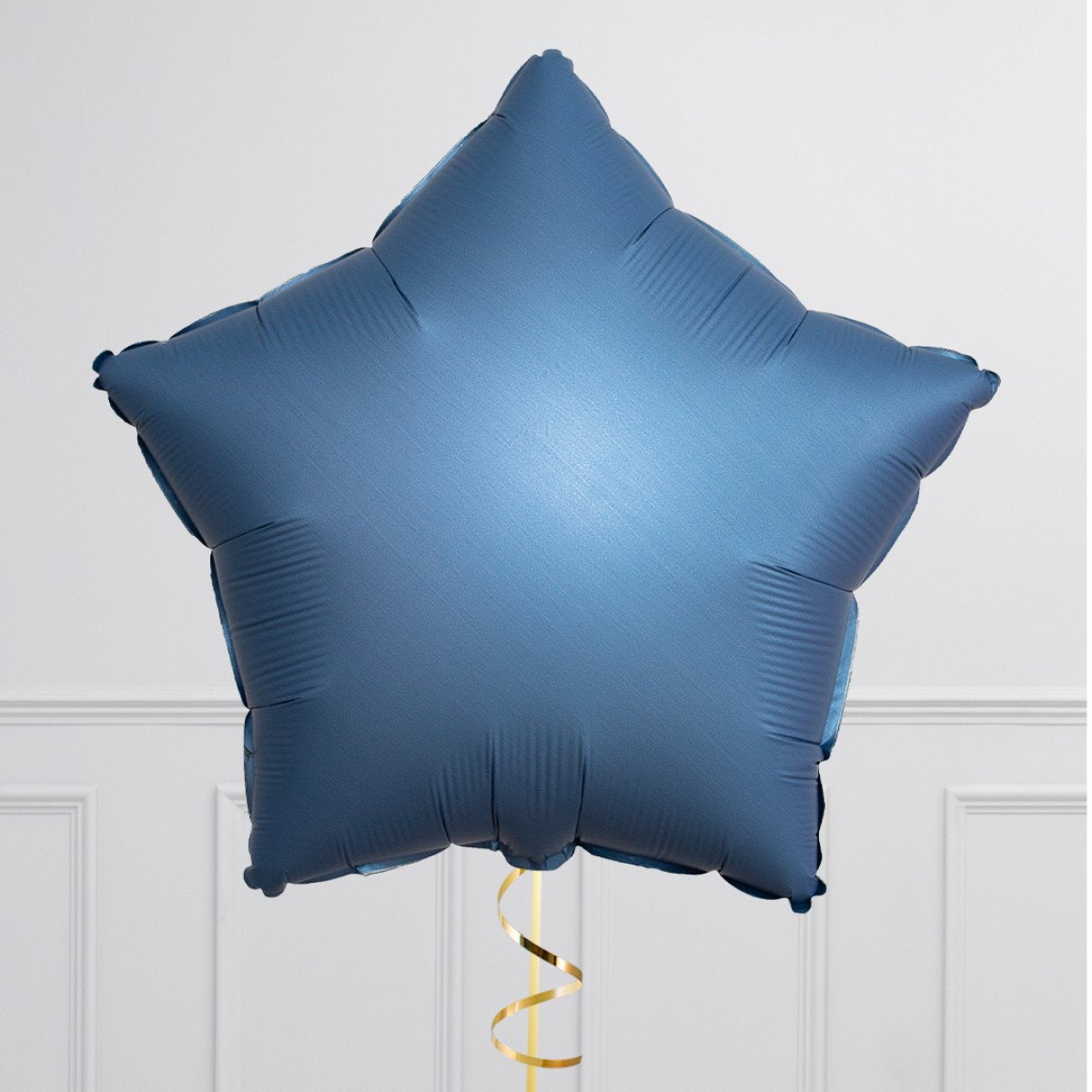 Denim Blue Stars Inflated Single Foil Balloon