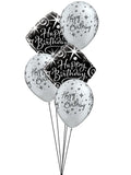 Elegant Birthday Balloon Floor Bouquet