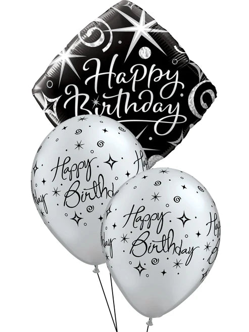 Elegant Birthday Balloon Table Centerpiece