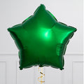 Forest Green Stars Inflated Single Foil Balloon