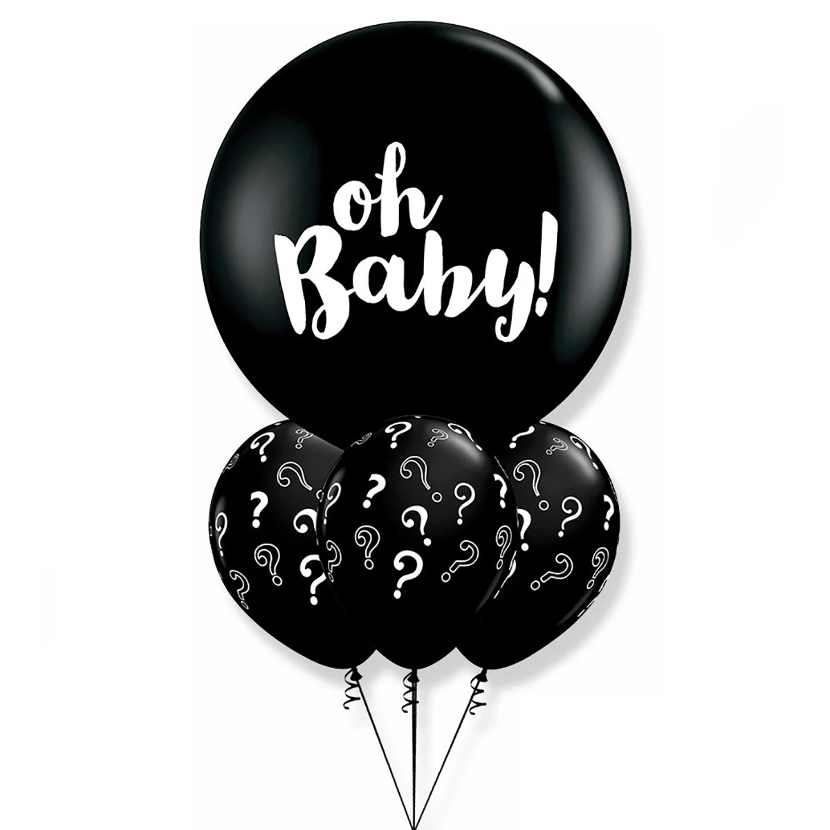 Gender Reveal Giant Question Mark Balloon Bouquet