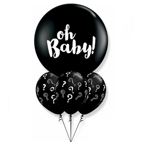 Gender Reveal Giant Question Mark Balloon Bouquet