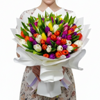 101 Mix Tulips Bouquet