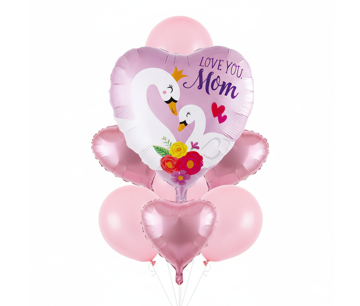 I Love My MOM Balloons with helium Set