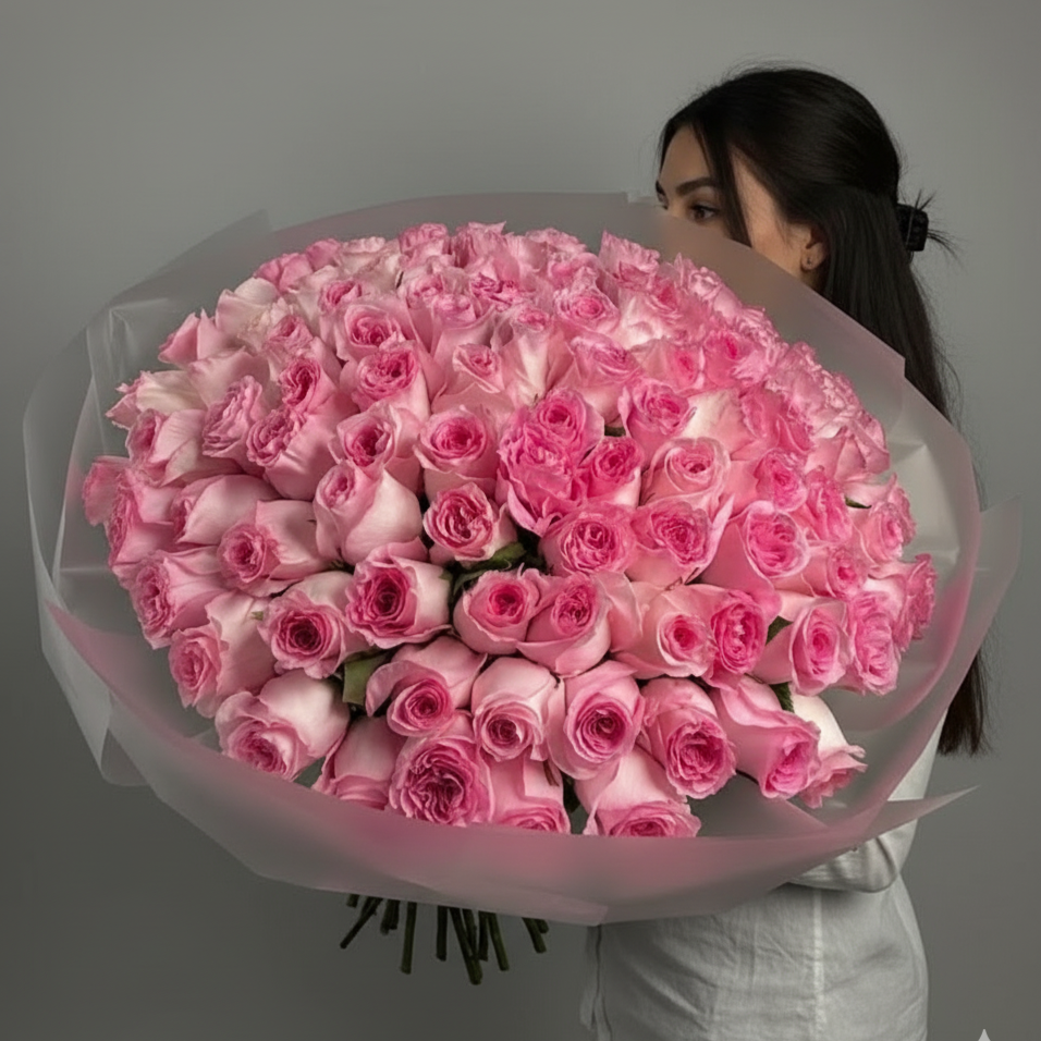 101 Pink Rose Bouquet (Elegance)