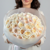 50 White O'Hara Rose Bouquet (Elegance)