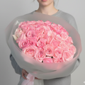 50 Pink O'Hara Rose Bouquet (Elegance)