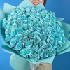 100 Blue Rose Bouquet