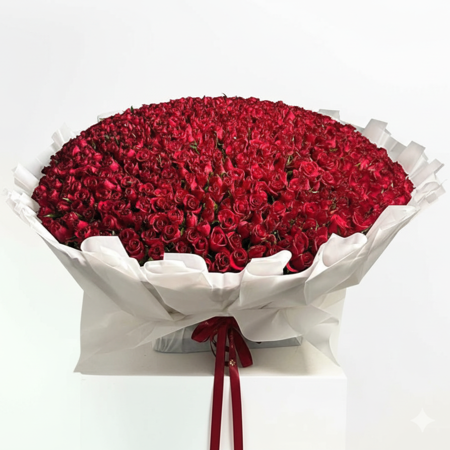 700 Roses 700 Red Roses Bouquet – Arabian Petals
