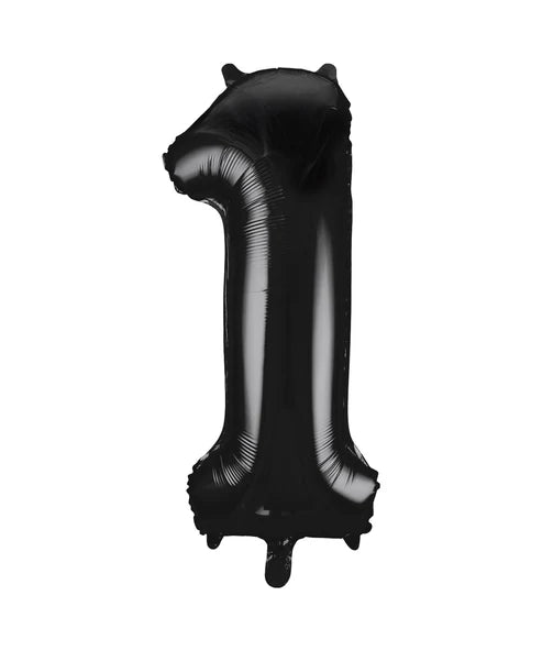 Giant Black Number 1 Balloon