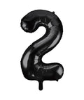 Giant Black Number 2 Balloon