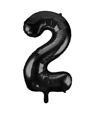 Giant Black Number 2 Balloon