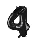 Giant Black Number 4 Balloon