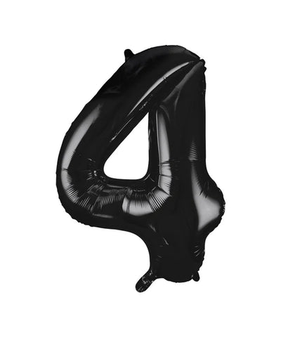 Giant Black Number 4 Balloon
