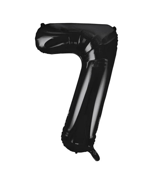 Giant Black Number 7 Balloon