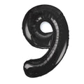 Giant Black Number 9 Balloon