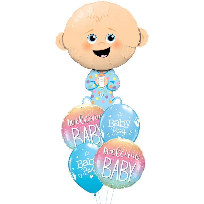 Giant Blue Baby Light Classic Gift Bouquet