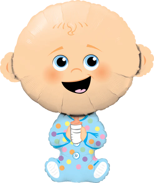 Giant Blue Baby Light Single Foil Balloon