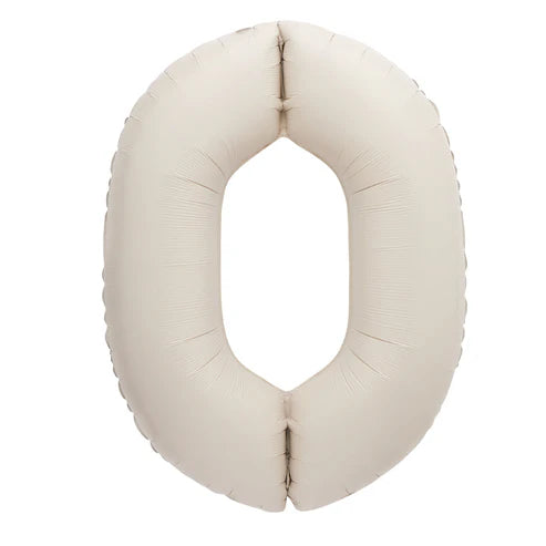 Giant Matte Nude Number 0 Balloon